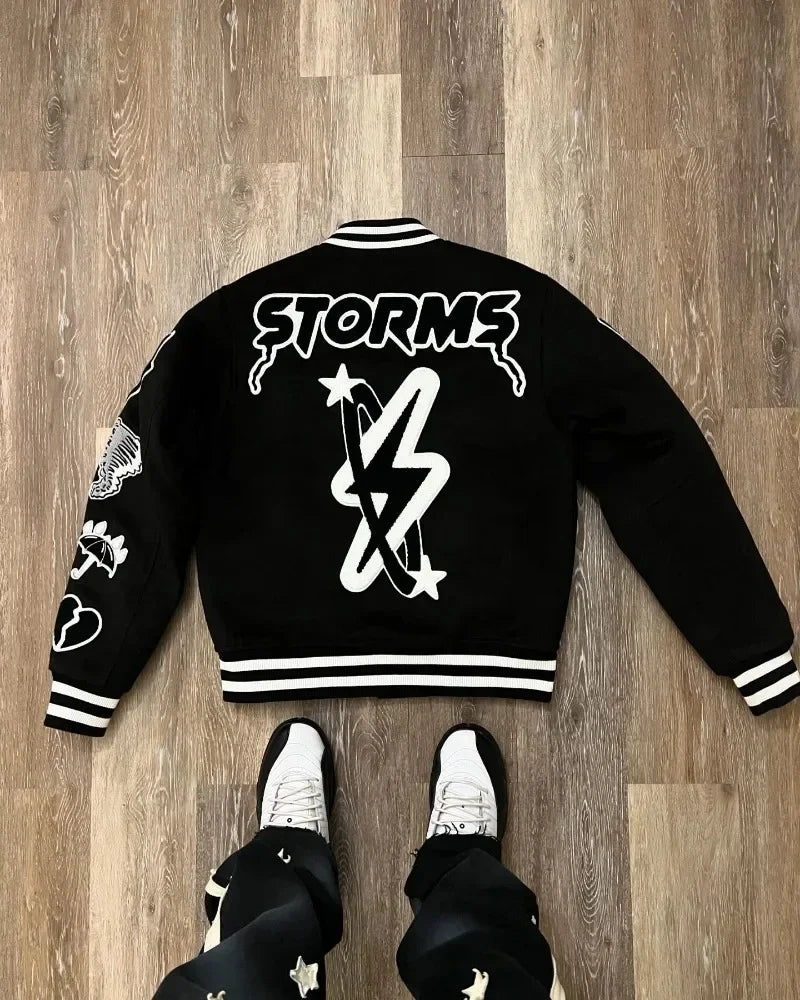 Embroidered Varsity Jacket