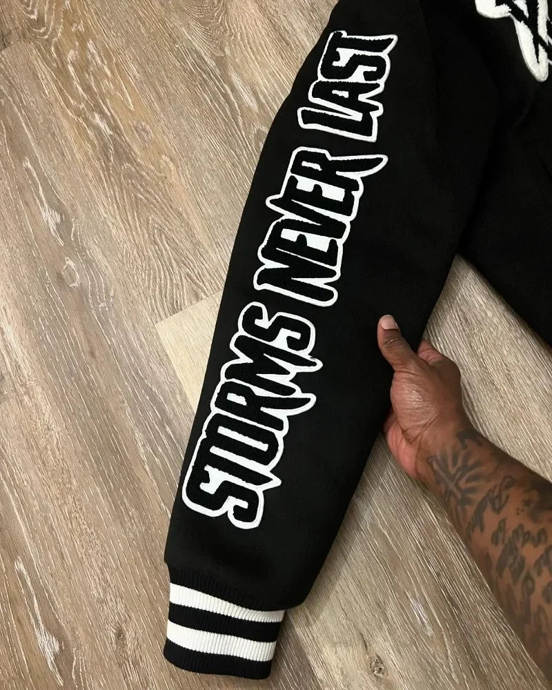 Embroidered Varsity Jacket