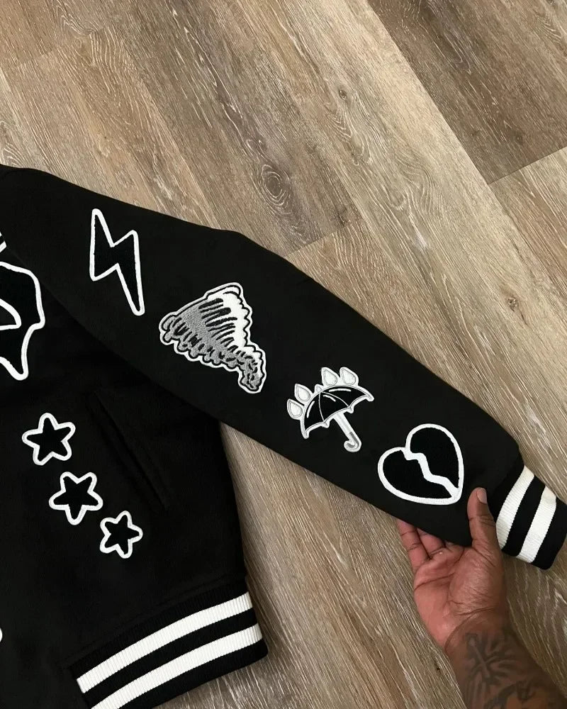 Embroidered Varsity Jacket