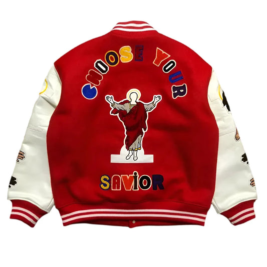 Saint Tears Embroidered Varsity Jacket