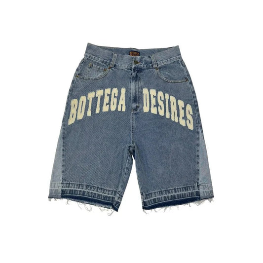 Y2k Vintage Embroidered Denim Shorts